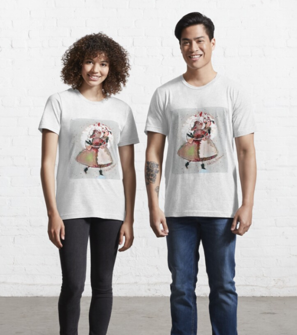 Baju dengan gambar karakter kartun favorit